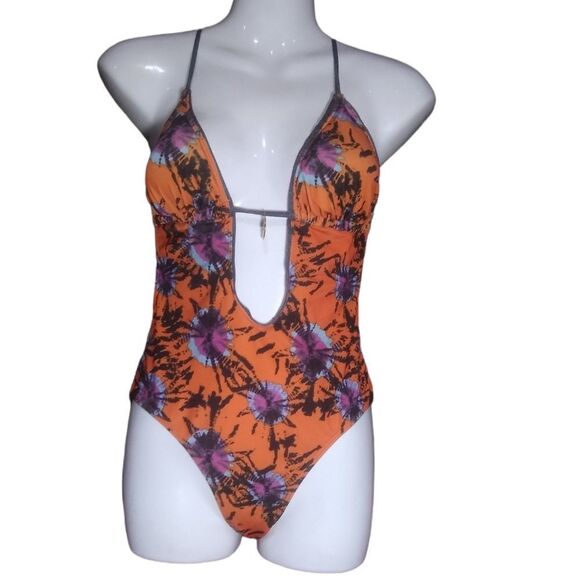 Apple Bottoms orange monokini swim suit S - Picture 1 of 4